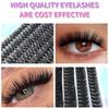 Европейские и американские смешанные накладные ресницы для DIY - Натуральные, густые, большая емкость, термоплавкие пучковые ресницы, книга