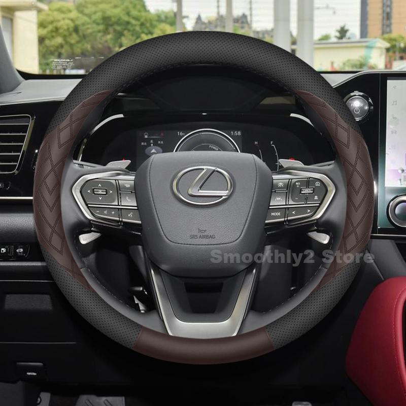 Кожаный чехол на руль автомобиля для Lexus NX450h+ NX250 NX350 NX350h NX350 F Sport 2025 Чехлы для Чехлов Автоаксессуары 2026