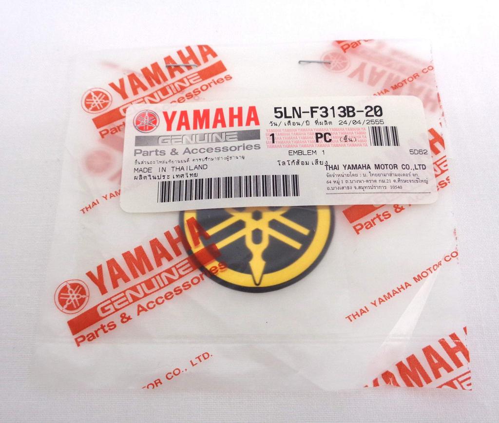 Наклейка-эмблема Yamaha камертон, Золотая, Оригинальный продукт, 1,2 дюйма (30 мм)