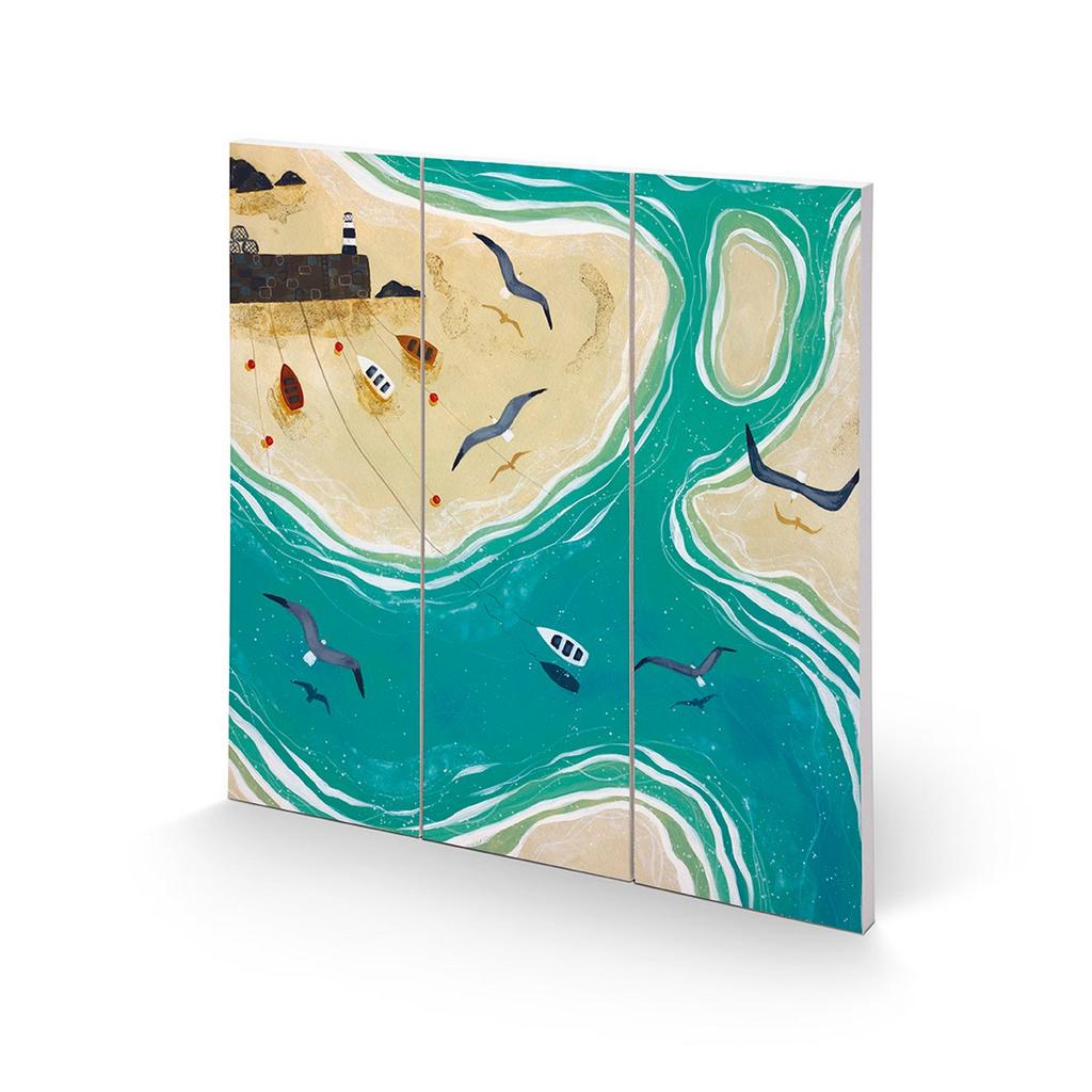 Julia Crossland Summer Days Square Wood Plaque