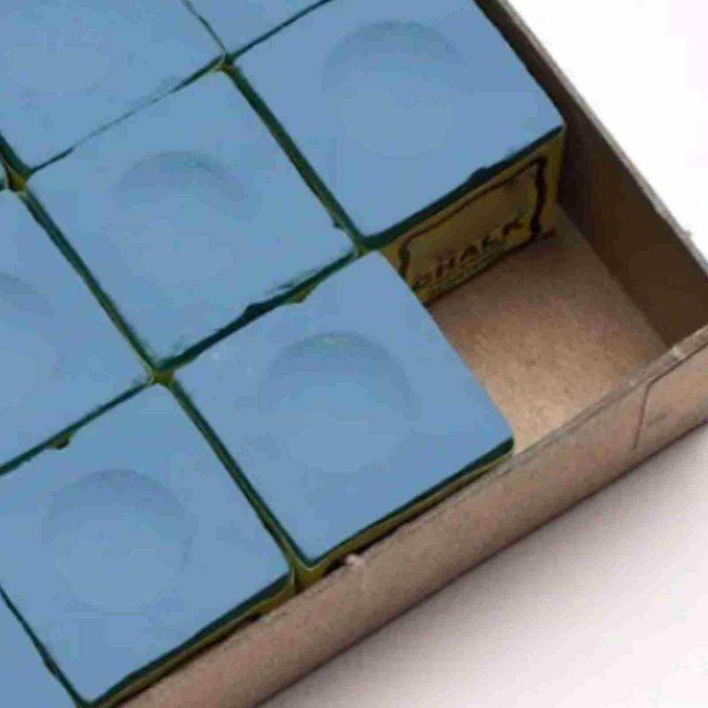 Pool Chalk Cubes Professional Billiard Cue Chalk Pool Table Accessories for Home Gaming 12 Packs In Blue