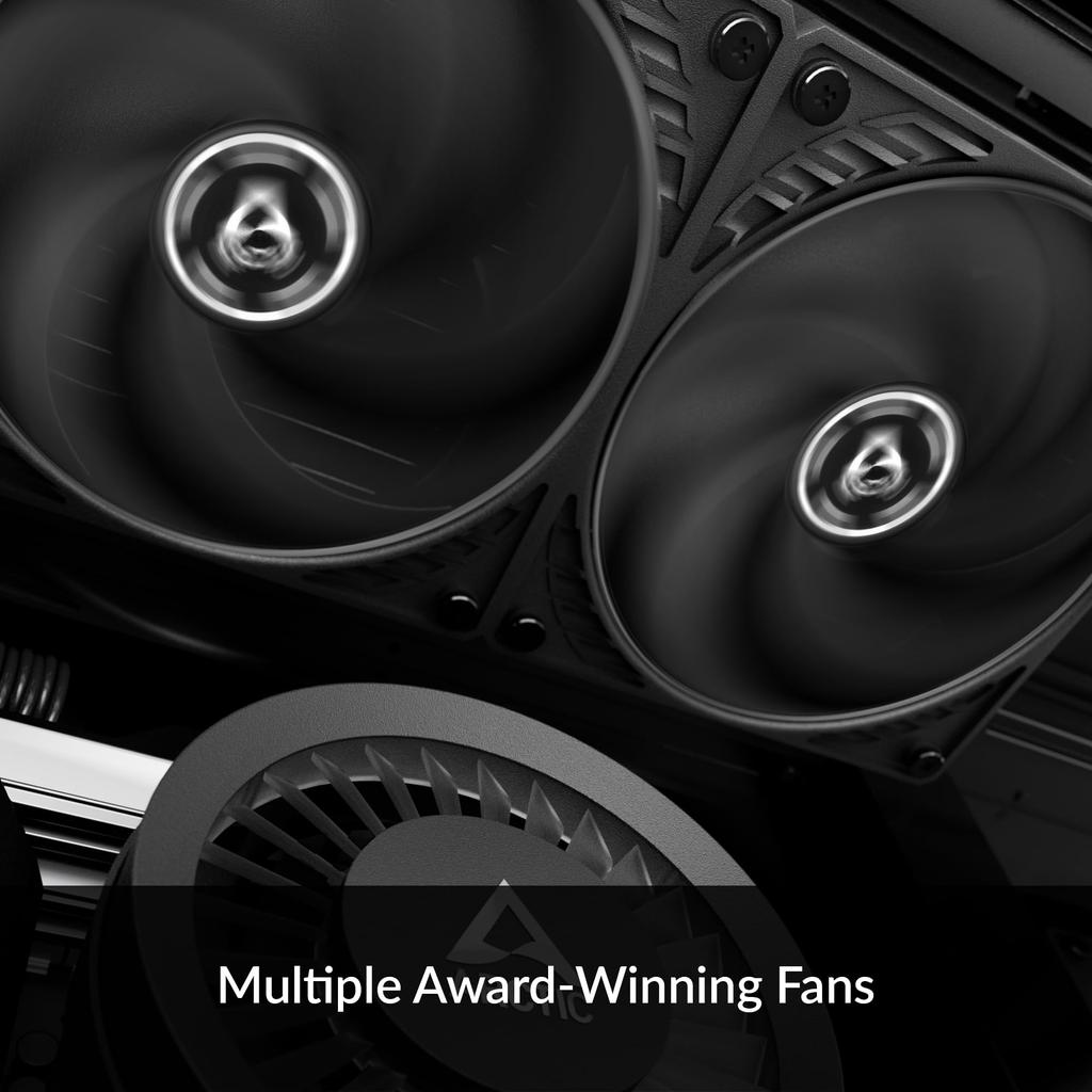 ARCTIC Liquid CPU Cooler High Static Pressure P Series Fan Included 38mm Thick Radiator Compatible with LGA1700 "Liquid Freezer 280" AM4/AM5