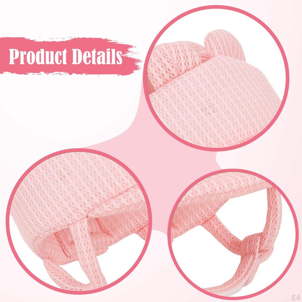 Head Protector Cap Soft Adjustable Lightweight Helmet Infant Headguard for Age 6-36 Months