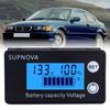 Battery Capacity Indicator Lead-acid Lithium LiFe PO4 Voltmeter Voltage Gauge Battery Fuel Gauge Indicator for Car Motorcycle