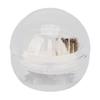 Nail Cleaning Brush Box Professional Portable Manicure Polishing Brush Box for Nail Art Beauty Salon Transparent