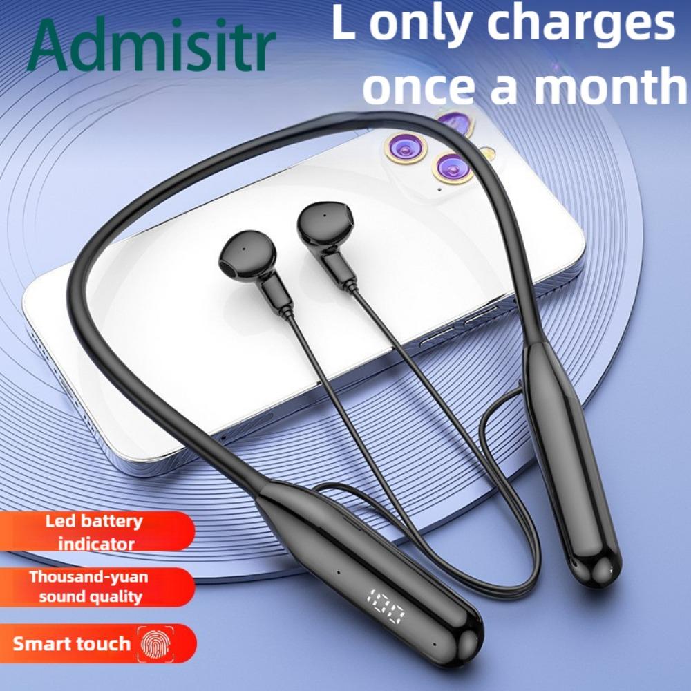 Bluetooth-гарнитура для шеи с подвесом и движением шеи 5.3 Беспроводная ультрадолгая жизнь Большая мощность ENC Шумоподавление