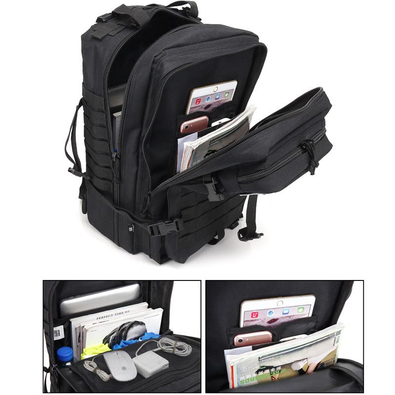 50L Capacity Men Army Military Tactical Large Backpack Waterproof Outdoor Sport Hiking Camping Hunting 3D Rucksack Bags For Men Oxford Material