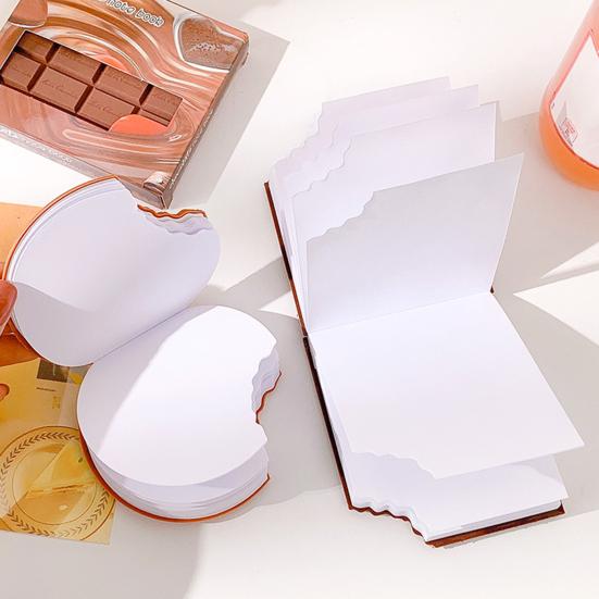 Блокнот с шоколадным узором, компактный бумажный блокнот для студентов, школьные принадлежности, мини-блокнот