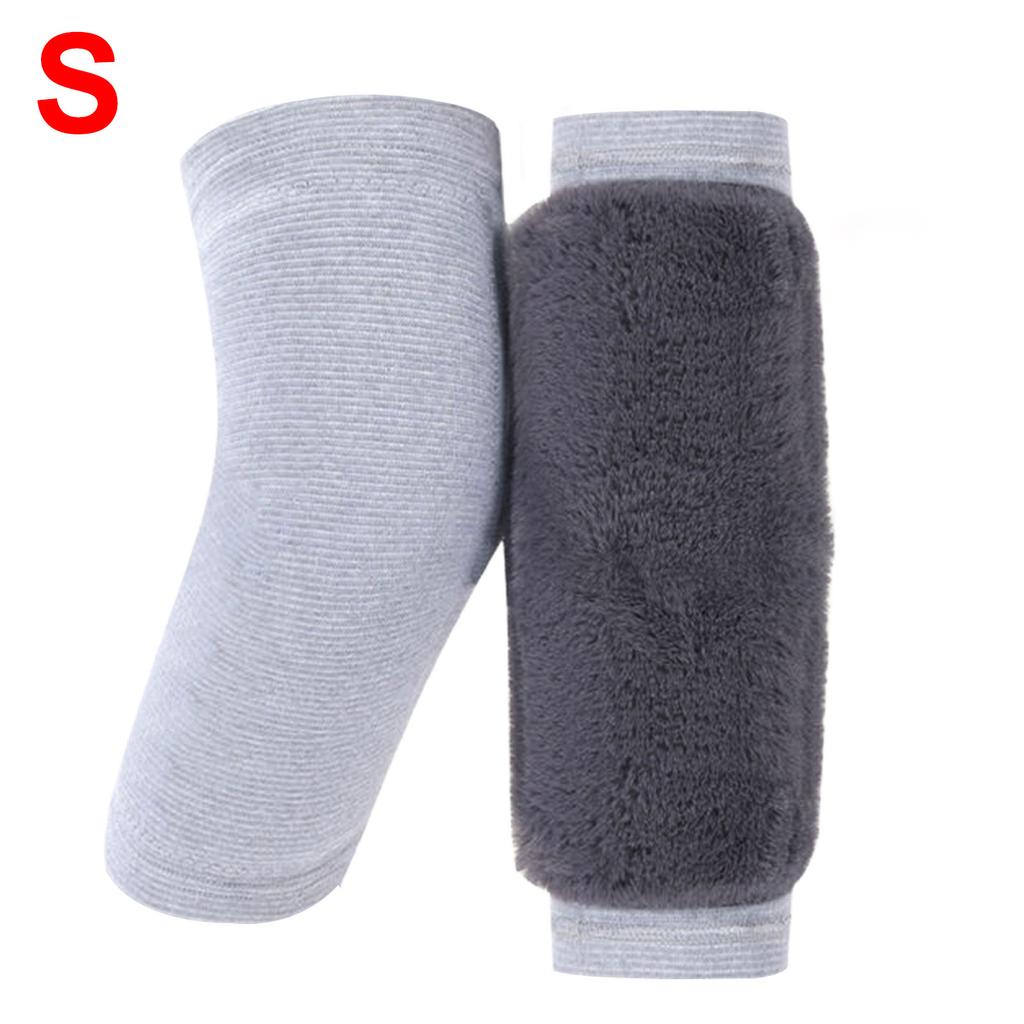Knee Sleeves For Men Fluffy Thermal Knee Braces Leg Warmers Winter Plush Knee Pads Leg Sleeves Warmer For Skiing Cycling Running