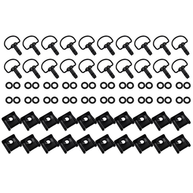 20Pcs 1/4" 17Mm Motorcycle Quick Release Dzus Turn Button Race Fairing Fastener For Yamaha Suzuki Kawasaki Ducati A