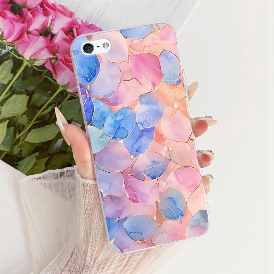 Cute Printing Phone Case For iPhone 5 5s SE (2016) 4 4s Soft Silicone TPU Cases For iPhone4 4s iPhone5 5s Covers Bumpers