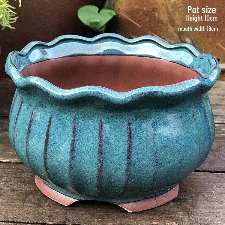 Специальное предложение: Высокий ретро-керамический цветочный горшок для суккулентов или зеленого редиса