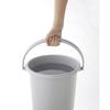 Risu Berg Bucket, Round, Light Gray, 8L, Made in Japan