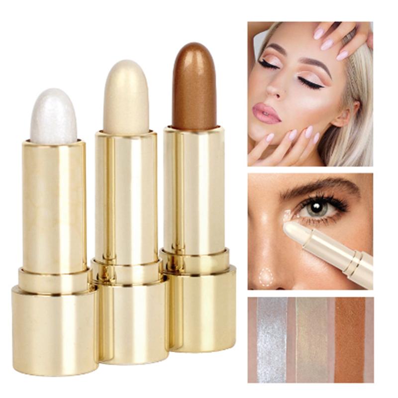 HANDAIYAN Double-headed Concealer Pen Women's Three-dimensional Natural Powdery Delicate Face Primer And Concealer