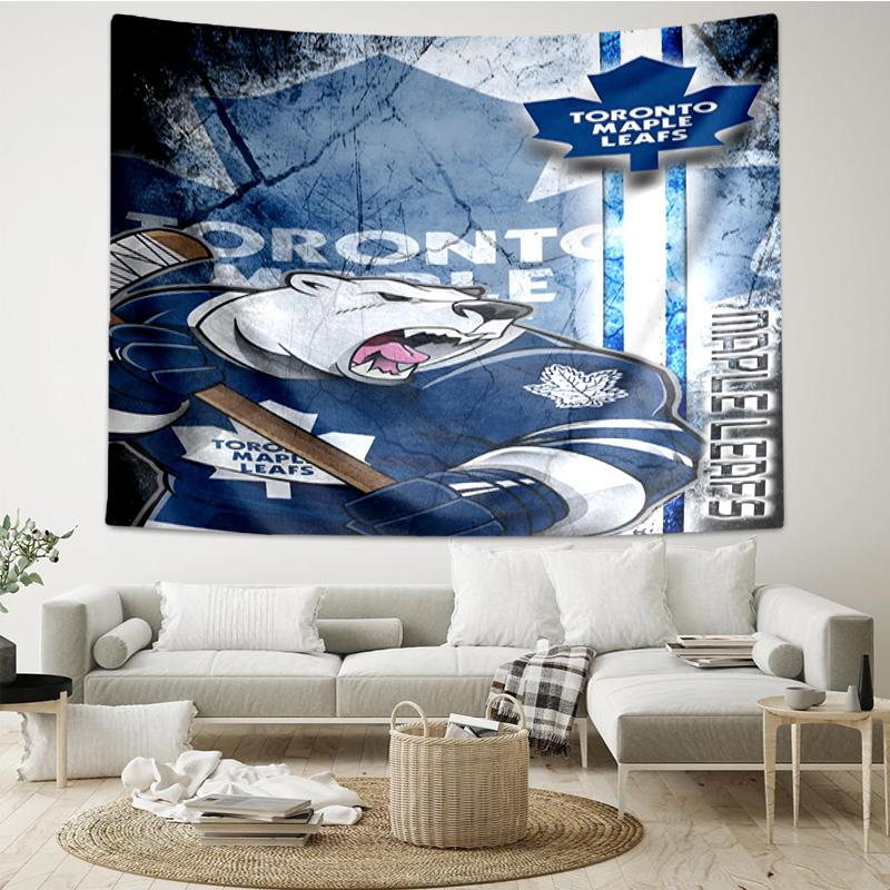 Гобелен по хоккею Toronto Leafs, Гобелен с уникальным дизайном, Настенный декор для спальни, гостиной, игровой комнаты, Душевные подарки для фанатов на праздники