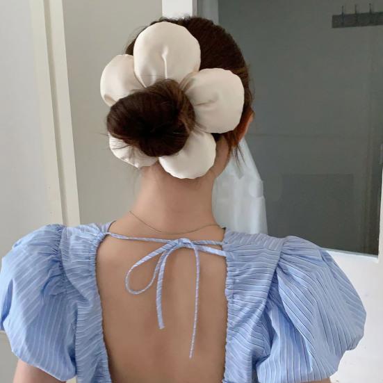 Женская веревка для волос, большая губка в форме цветка, большая резинка для волос, легкая портативная повязка для волос, аксессуары для волос