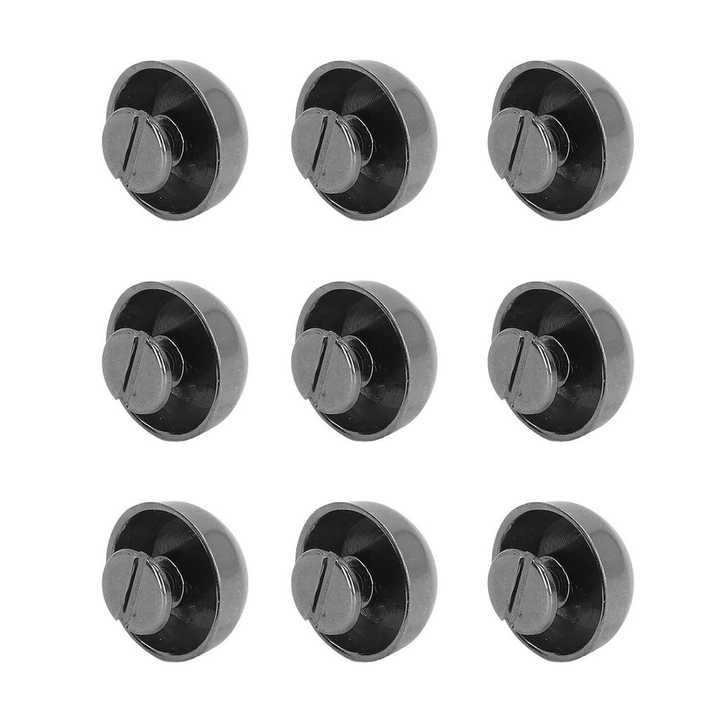 100 шт. набор 15 мм гальванизированные серебряные черные заклепки грибовидного типа для кожи