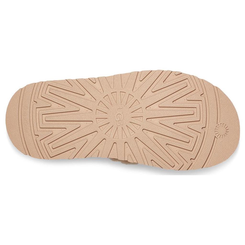 UGG Disco Two-Layer Cowhide Comfortable Simple Fashion Sandals Women Sandals Light-Gray-Brown 1121550-DRI