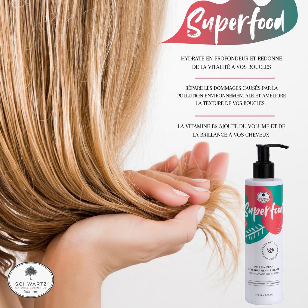 Ультрапитательный и увлажняющий крем Superfood - для кудрявых волос - 250мл