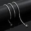 Party 2mm Women Men Silver Color Chain Necklace Stainless Steel Necklace 1.5mm Statement