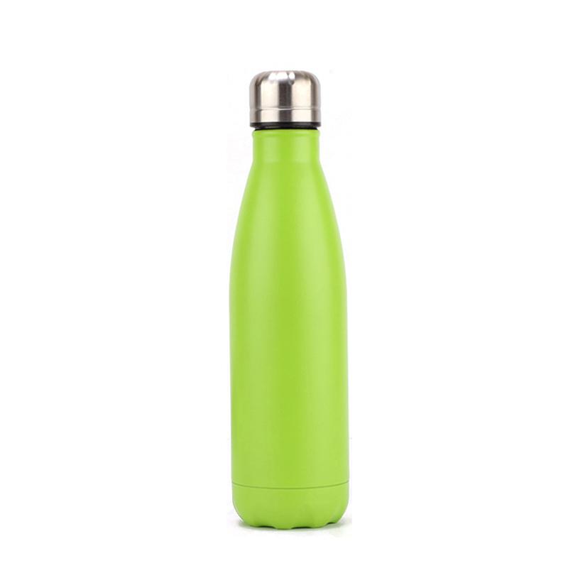 17oz Stainless Steel Insulated Vacuum Flasks Thermoses Cola Shape Sport Water Bottle Gym