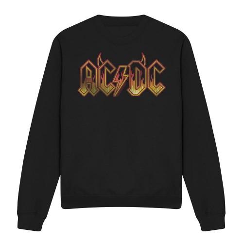 AC/DC Unisex Adult Fire Logo Sweatshirt