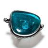 Blue Baltic Amber Handmade 925 Sterling Silver Jewelry Ring Size 6 L5r81