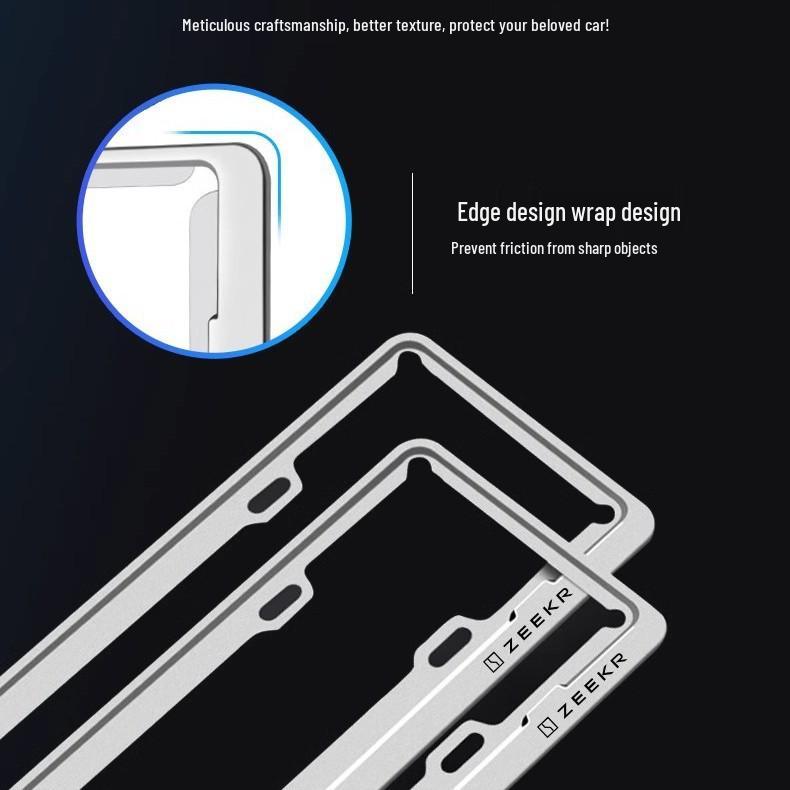 Алюминиевая рамка для номерного знака с текстурой под карбон для Zeekr 001/007/009/7X