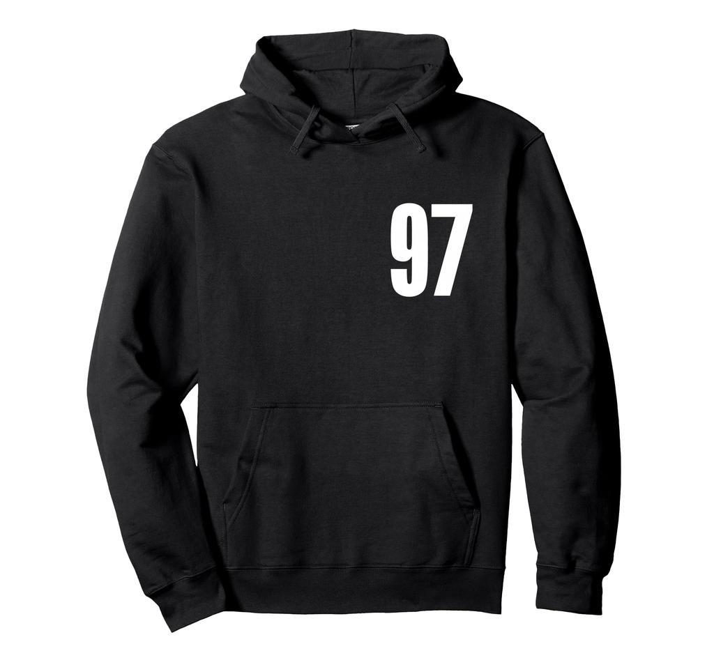 Number Ninety Seven #97 Sports Team Uniform Birthday 97 Hoodie