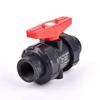 Plastic Double Way Ball Valve Irrigation Water Pipe Fittings PE Pipe Faucet Diverter  Household