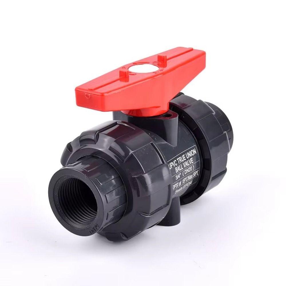 Plastic Double Way Ball Valve Irrigation Water Pipe Fittings PE Pipe Faucet Diverter Household