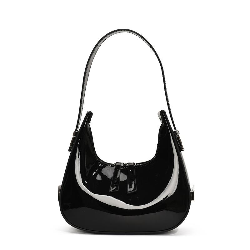 Нишевая дизайнерская сумка из лакированной кожи женская новая весенняя модная универсальная сумка через плечо сумка под мышкой