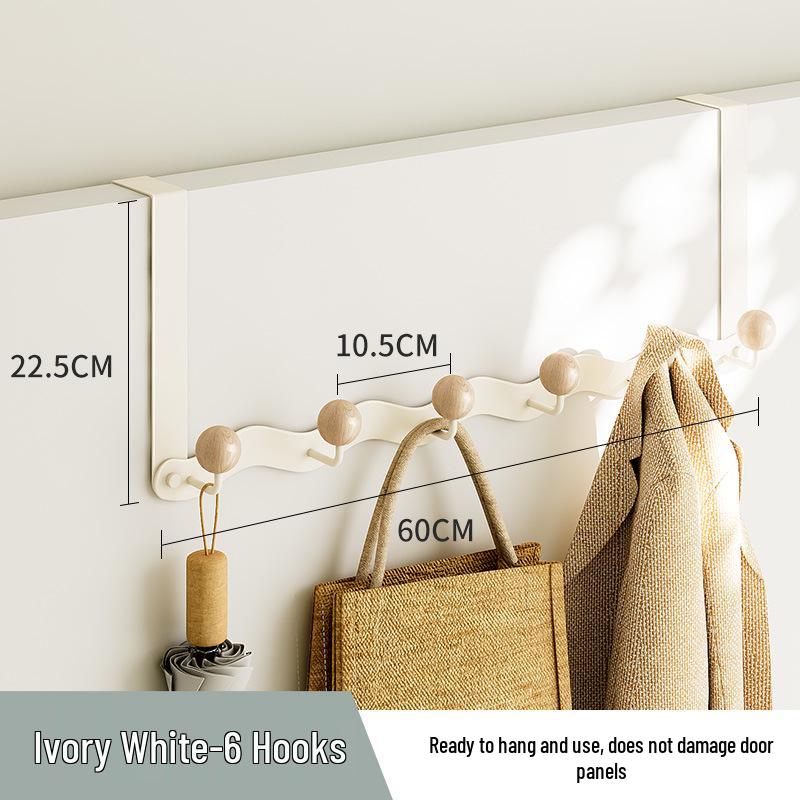 Настенная вешалка для пальто и одежды без сверления: Прочный крючок для хранения для спальни и ванной комнаты