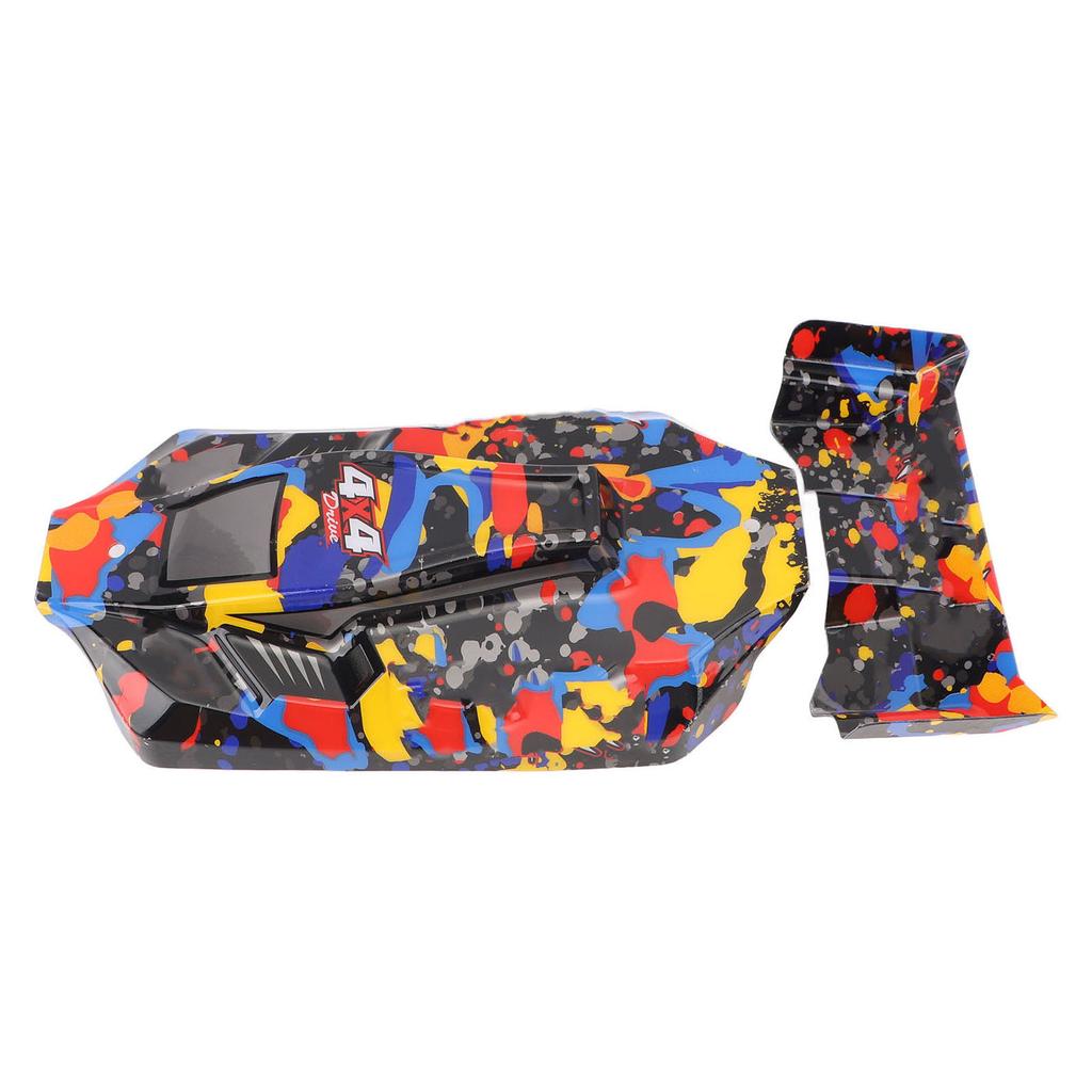 Replacement RC Car Shell Cover RC Spare Parts Body Shell Tail Wing Compatible for WLtoys 124007 RC C