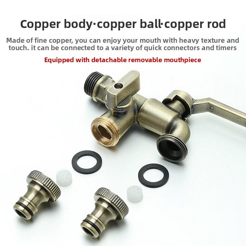 1шт латунный сливной кран 7 цветов бронзовый антикварный уличный двойной выпускной кран для стиральной машины на открытом воздухе сад балкон защита от замерзания кран