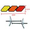 3-Color Grille Badge Decal Sticker Emblem Car Rear Trunk Emblem Badge Decal Accessories For Toyota RAV4 FJ Cruiser Tacoma TRD