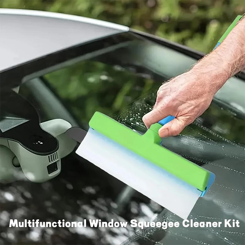 3 in 1 Cleaning Kit Car Window Windshield Water Wiper Household Bathroom Mirror Door Window Glass Wiper Scraper Shower Squeegee