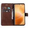 For Xiaomi 14T Pro Case Solid Color Leather Mobile Cover Wallet Stand with Strap