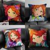 1pc Hinata Aoi Pillow Case Fashion Square Pillowcase Bedroom Sofa Room Ins Decoration Leisure