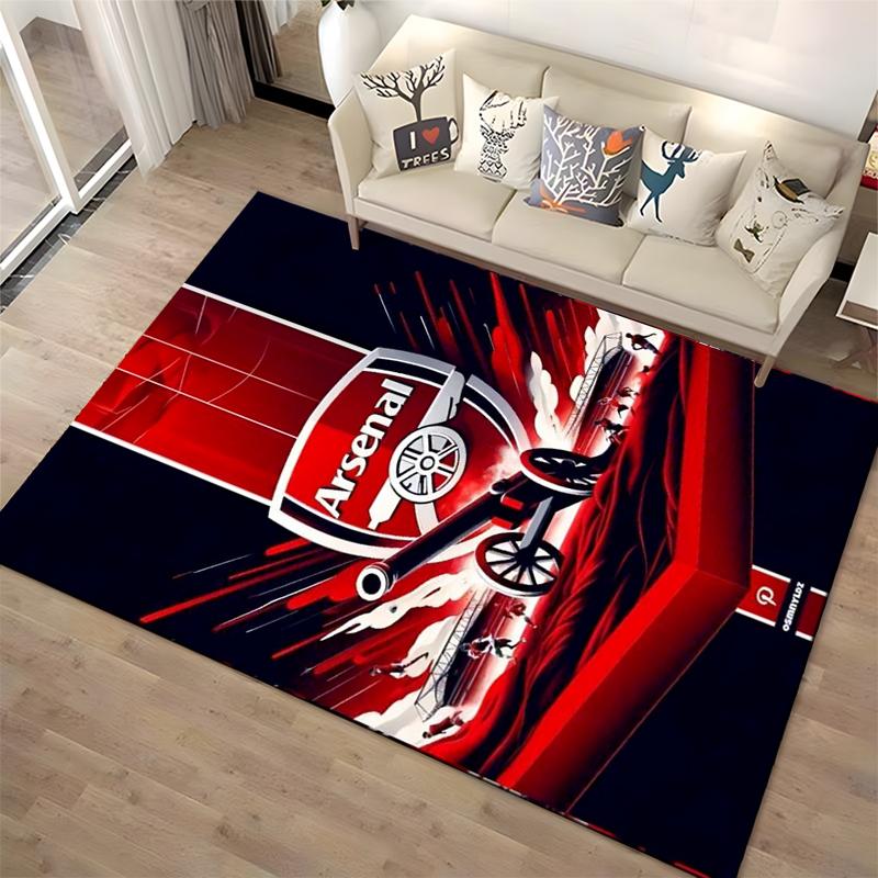 Arsenal Themed Cannon Rug Non-slip rug suitable for living room and bedroom sofas