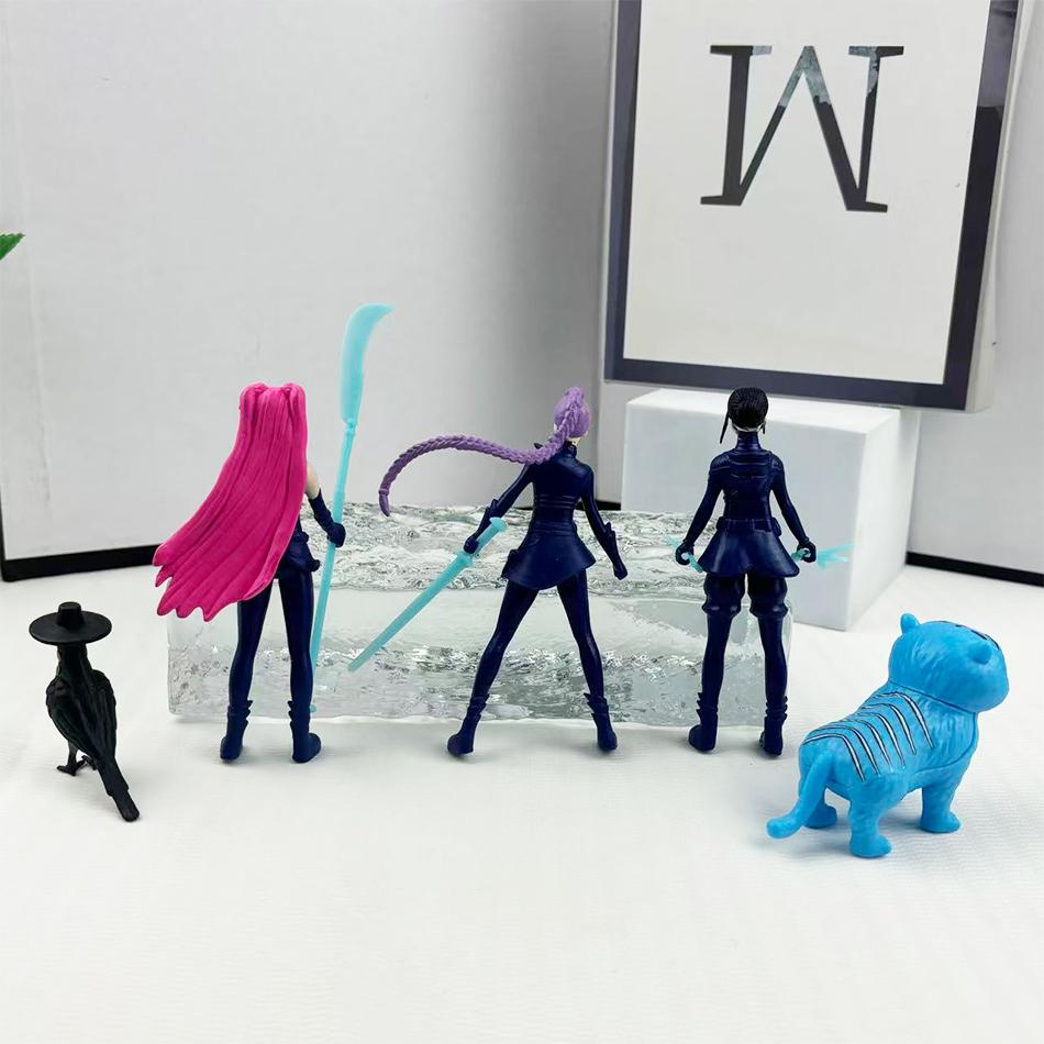 Anime Kpop Demon Hunters Action Figure Toys Derpys Tiger Ranimeumi Mira Zoey Sussy Figurine Doll For Fans Christmas Gift