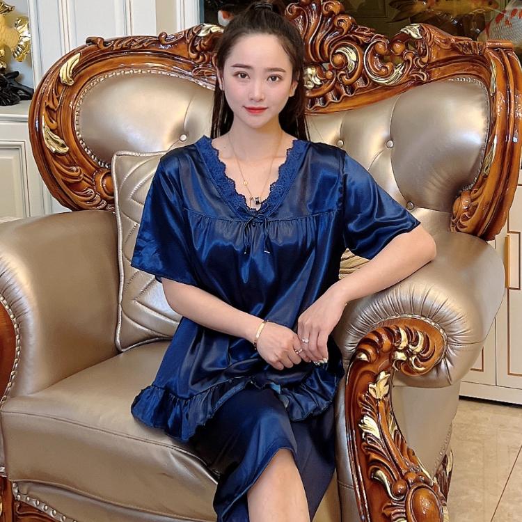 Пижамы летние капри женские пижамные комплекты с коротким рукавом элегантные пижамы атласные шелковые пижамы домашняя одежда