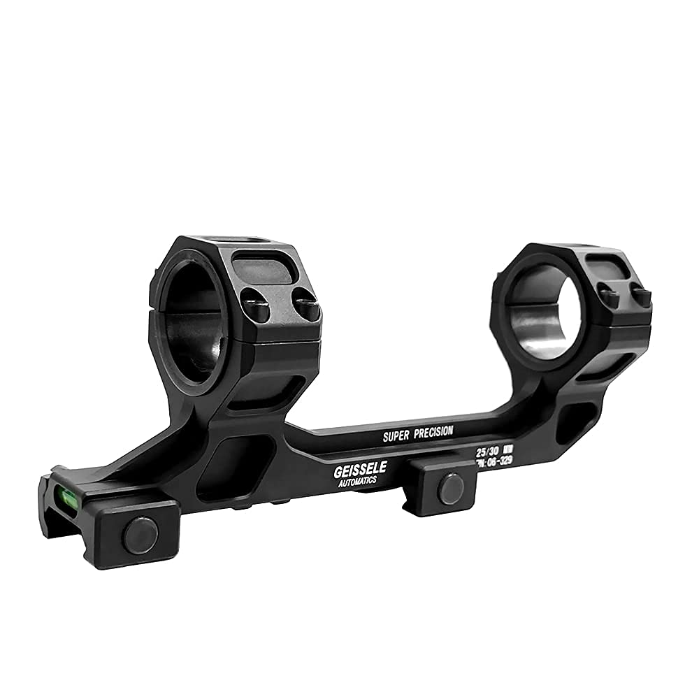HWZ Тип Geissele 30мм/25мм Кольцо для крепления прицела База крепления Уровень-пузырёк (черный)