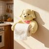 Cartoon Puppy Design Napkin Rack with Non-Slip Surface Easy Installation Tissue Storage Rack Decorative Ornament Bathroom Accessories