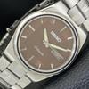 GENUINE VINTAGE SEIKO AUTOMATIC 7009A JAPAN MENS BROWN DIAL WATCH A701596-5 R206b-a701596