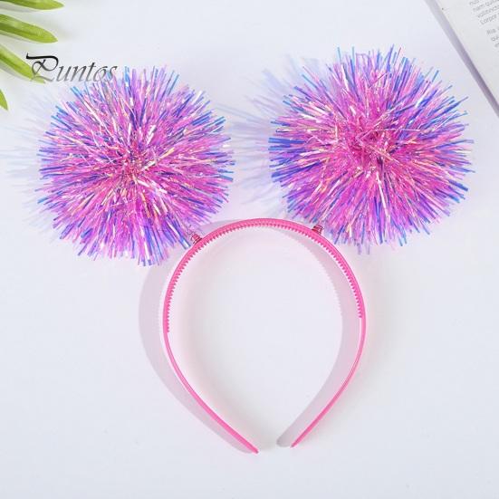 Сверкающие полоски фольги, повязка на голову ручной работы, рождественский модный аксессуар для волос для косплея, вечеринок, дней рождения