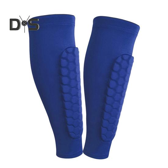 Футбольные щитки для голени для молодежи и взрослых, компрессионный рукав для голени с сотовыми накладками, спортивная защитная экипировка для футбола, бейсбола, катания на лыжах, хоккея
