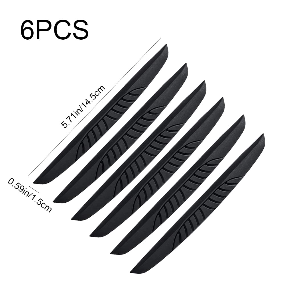 wiiAiloo 6 шт. Защитная накладка на кромку двери автомобиля Защита от царапин Защитная накладка на кромку двери автомобиля при столкновении Подходит для большинства автомобилей