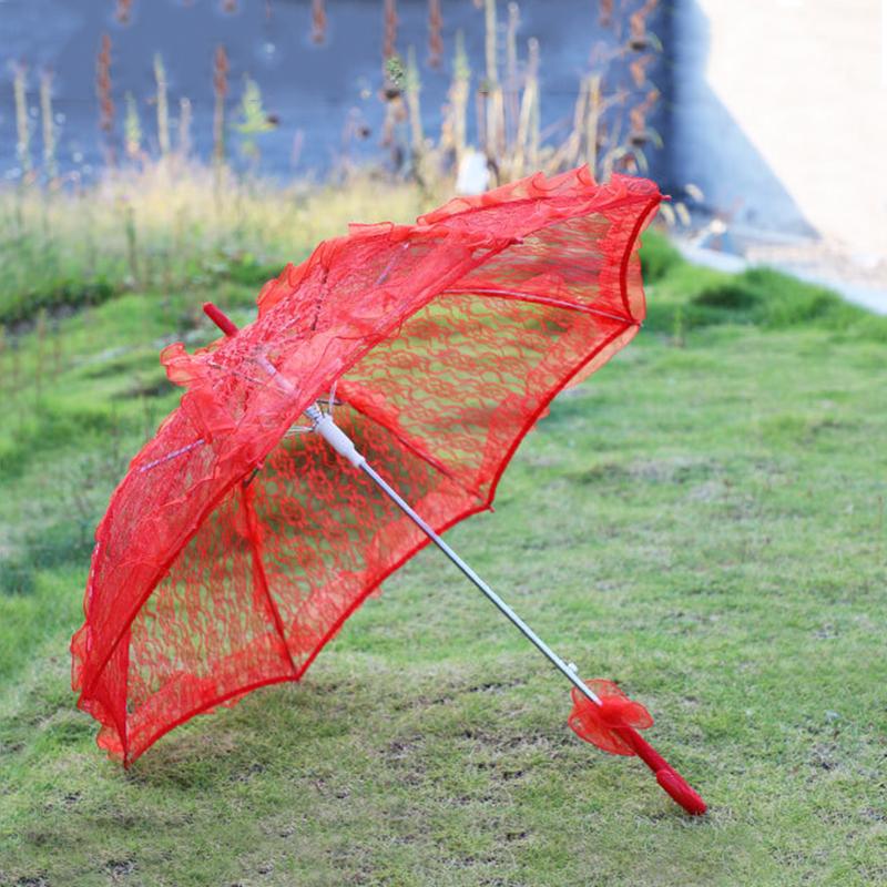 1 шт., кружевной свадебный зонт ручной работы для фотосъемки, винтажный европейский свадебный зонт с кружевной отделкой 60 см