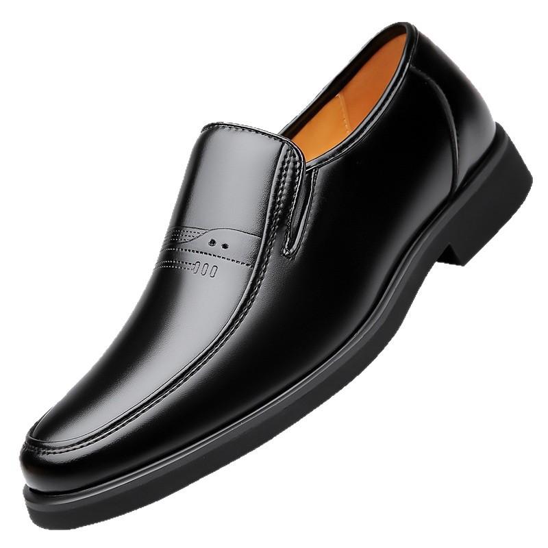 Star-headed Woodpecker Men's Leather Shoes Leather Business Dress Casual Men's Shoes Soft-soled Leather Shoes